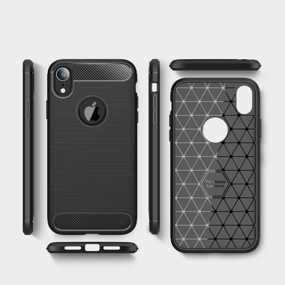 TPU Case für Apple iPhone XR Carbon Skin Brushed