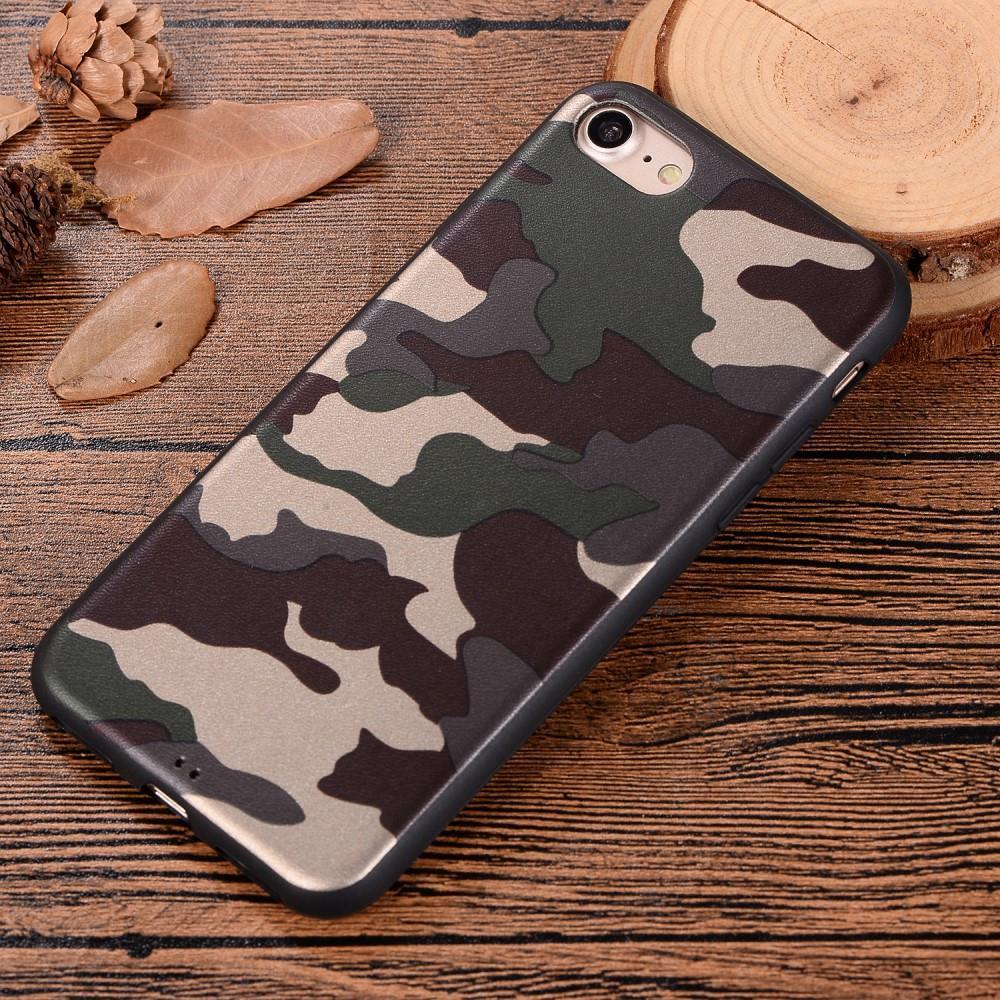TPU Case für APPLE IPHONE 8 7 SE 2020 Camouflage Muster Flexi Tarn Handyhülle
