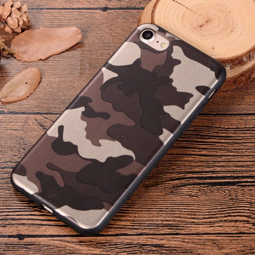 TPU Case für APPLE IPHONE 8 7 SE 2020 Camouflage Muster Flexi Tarn Handyhülle