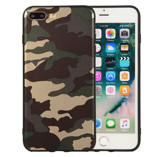 TPU Case für Apple iPhone 8 PLUS 7 PLUS Camouflage Muster Flexi Handyhülle