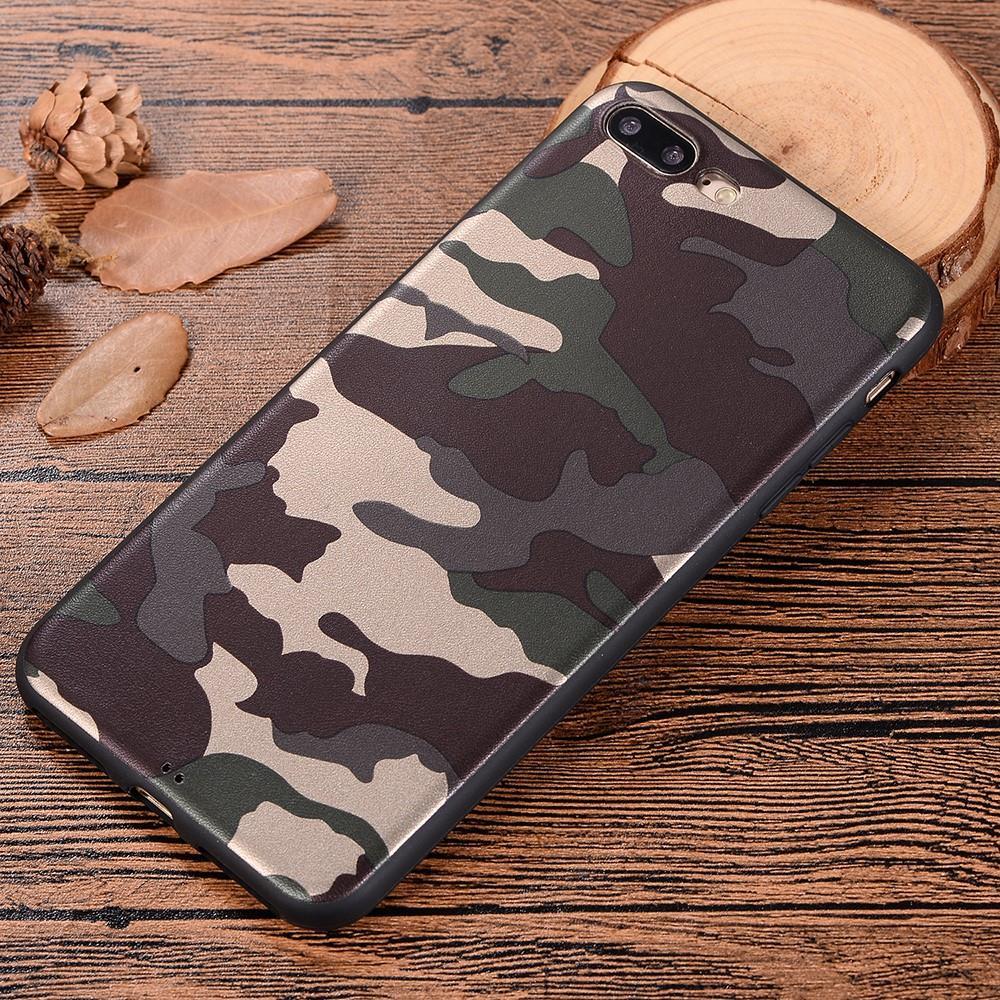 TPU Case für Apple iPhone 8 PLUS 7 PLUS Camouflage Muster Flexi Handyhülle