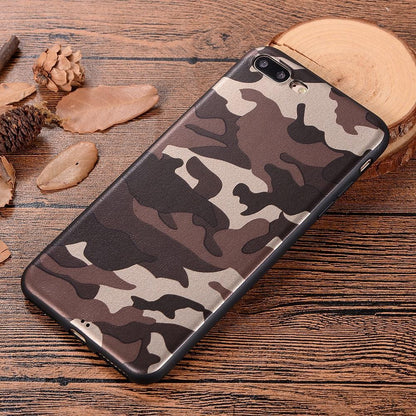TPU Case für Apple iPhone 8 PLUS 7 PLUS Camouflage Muster Flexi Handyhülle