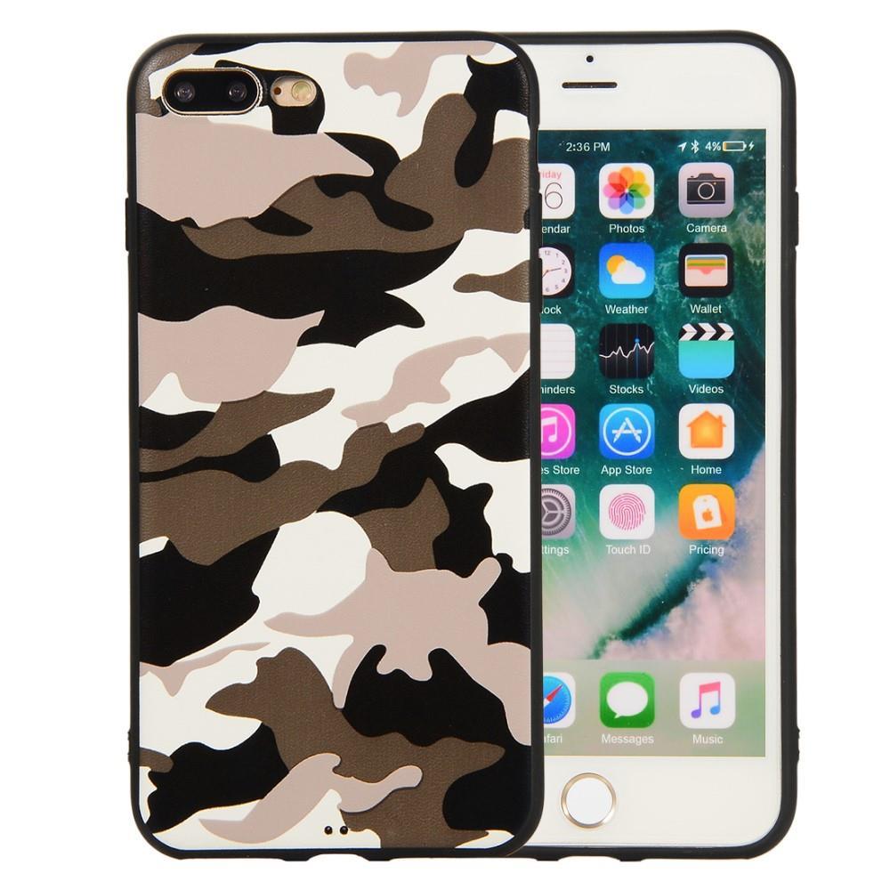 TPU Case für Apple iPhone 8 PLUS 7 PLUS Camouflage Muster Flexi Handyhülle