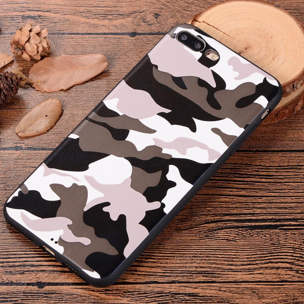 TPU Case für Apple iPhone 8 PLUS 7 PLUS Camouflage Muster Flexi Handyhülle