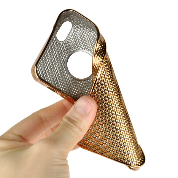 TPU Case für Apple iPhone SE 5 5S Soft Metal Chain Look Kette