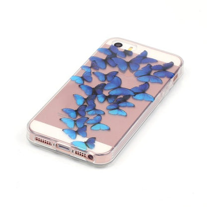 Apple iPhone SE 5 5S TPU IMD Gel Case Transparent Motiv