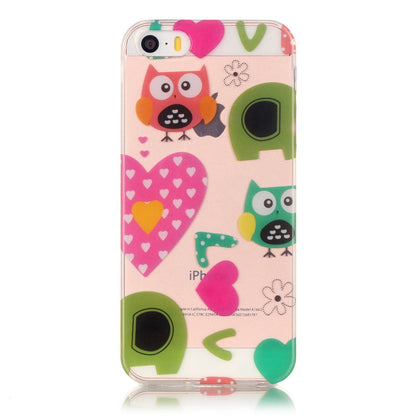 Apple iPhone SE 5 5S TPU IMD Gel Case Transparent Motiv