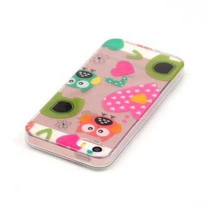 Apple iPhone SE 5 5S TPU IMD Gel Case Transparent Motiv