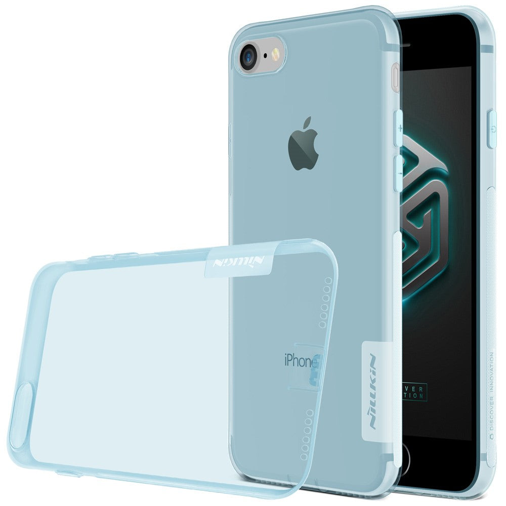 NILLKIN TPU Case für Apple iPhone 8 7 SE 2020 Transparent Klar Anti-Staub-Plug