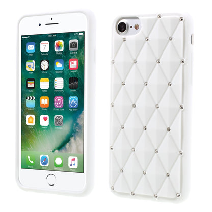 Silikon Case für Apple iPhone 8 7 SE 2020 Rhinestone Rhombus Glitzer Bling Hülle