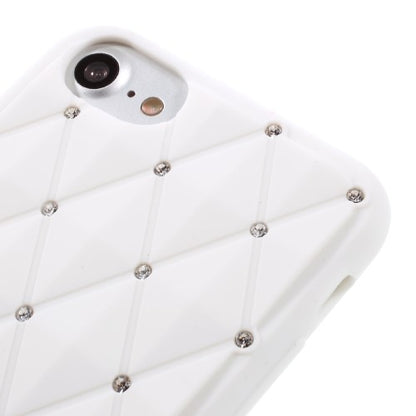 Silikon Case für Apple iPhone 8 7 SE 2020 Rhinestone Rhombus Glitzer Bling Hülle