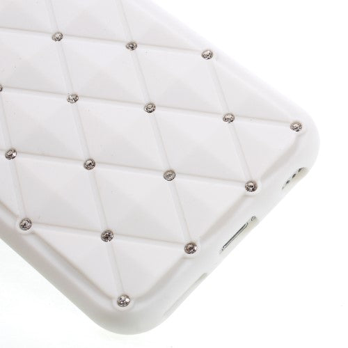 Silikon Case für Apple iPhone 8 7 SE 2020 Rhinestone Rhombus Glitzer Bling Hülle