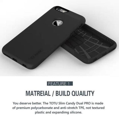 Apple iPhone 6 6S TOTU TPU Hybrid Case Slim Candy Dual PRO