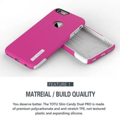Apple iPhone 6 6S TOTU TPU Hybrid Case Slim Candy Dual PRO