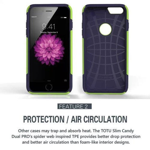 Apple iPhone 6 6S TOTU TPU Hybrid Case Slim Candy Dual PRO