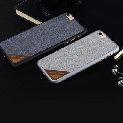 WUW Hard Case für Apple iPhone 6 6S Jeans Look Muster
