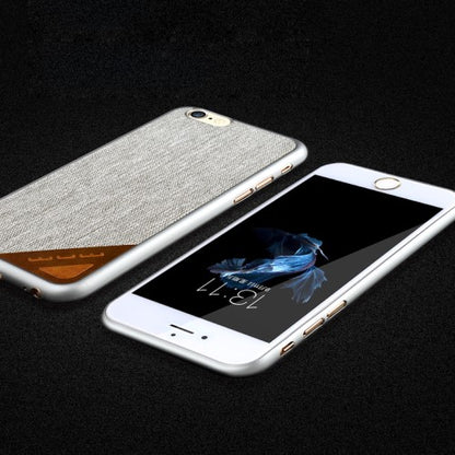 WUW Hard Case für Apple iPhone 6 6S Jeans Look Muster
