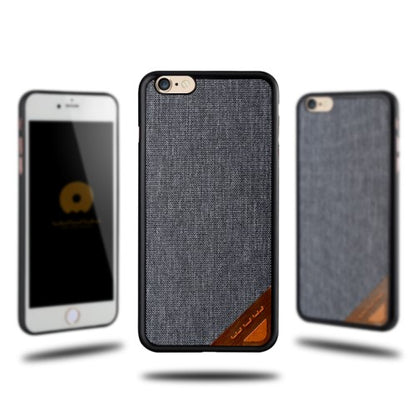 WUW Hard Case für Apple iPhone 6 6S Jeans Look Muster