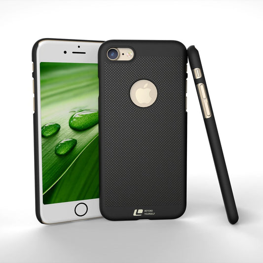 LOOPEE Hard Case für Apple iPhone 8 7 Hollow Mesh Loch Muster Schutz Hülle Cover