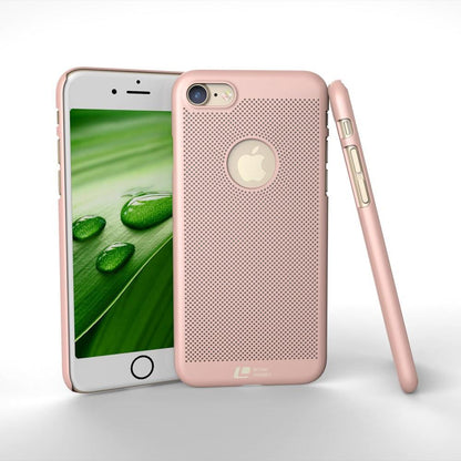 LOOPEE Hard Case für Apple iPhone 8 7 Hollow Mesh Loch Muster Schutz Hülle Cover