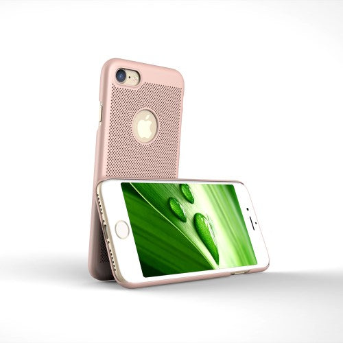 LOOPEE Hard Case für Apple iPhone 8 7 Hollow Mesh Loch Muster Schutz Hülle Cover