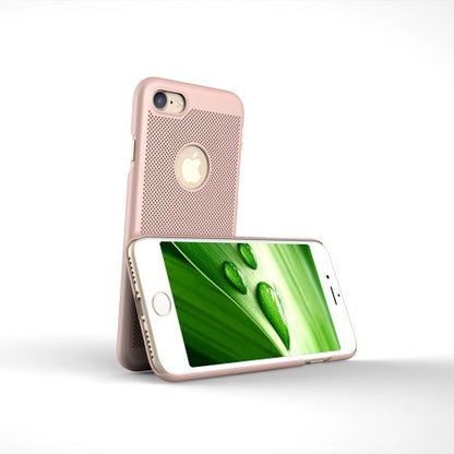 LOOPEE Hard Case für Apple iPhone 8 7 Hollow Mesh Loch Muster Schutz Hülle Cover