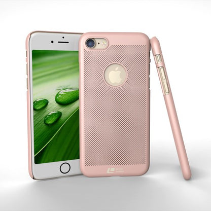 LOOPEE Hard Case für Apple iPhone 8 7 Hollow Mesh Loch Muster Schutz Hülle Cover
