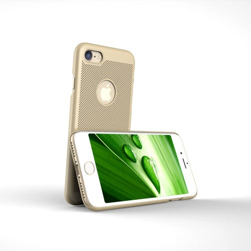 LOOPEE Hard Case für Apple iPhone 8 7 Hollow Mesh Loch Muster Schutz Hülle Cover