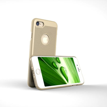 LOOPEE Hard Case für Apple iPhone 8 7 Hollow Mesh Loch Muster Schutz Hülle Cover