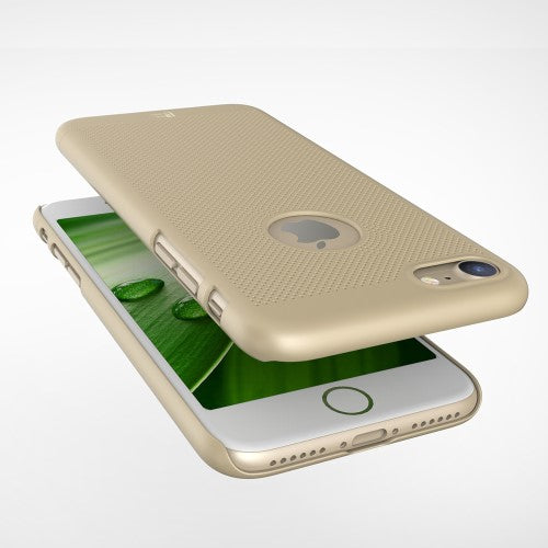 LOOPEE Hard Case für Apple iPhone 8 7 Hollow Mesh Loch Muster Schutz Hülle Cover