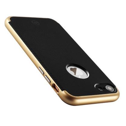 Joyroom TPU PC Case für Apple iPhone 8 7 SE 2020 Blade Series Carbon Optik Bumper