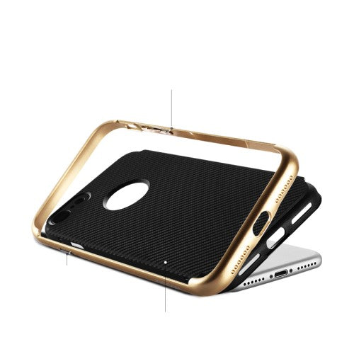 Joyroom TPU PC Case für Apple iPhone 8 7 SE 2020 Blade Series Carbon Optik Bumper