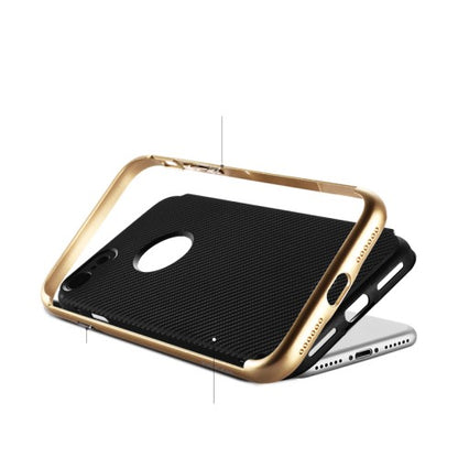 Joyroom TPU PC Case für Apple iPhone 8 7 SE 2020 Blade Series Carbon Optik Bumper