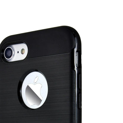 TPU PC Hybrid Case für Apple iPhone 8 7 SE 2020 Chrome Kickstand