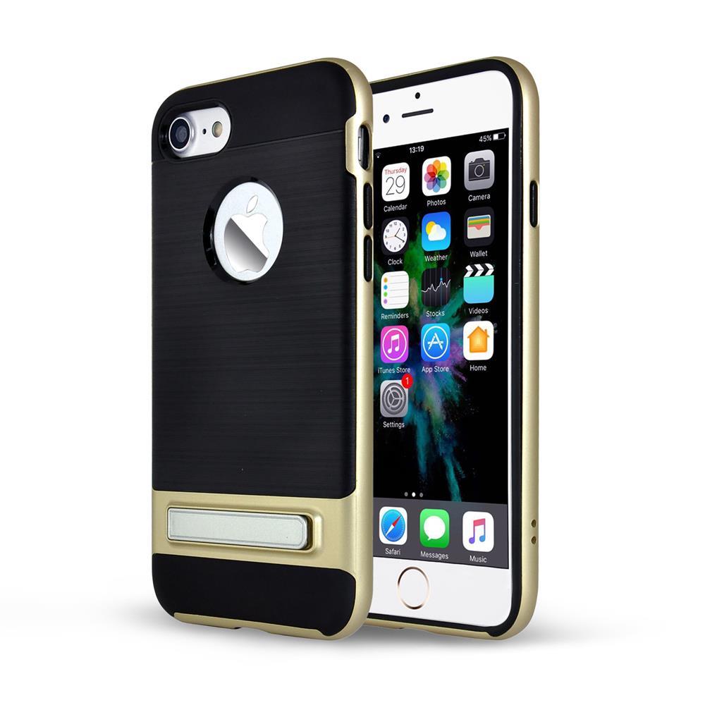 TPU PC Hybrid Case für Apple iPhone 8 7 SE 2020 Chrome Kickstand