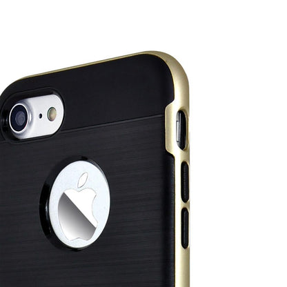 TPU PC Hybrid Case für Apple iPhone 8 7 SE 2020 Chrome Kickstand