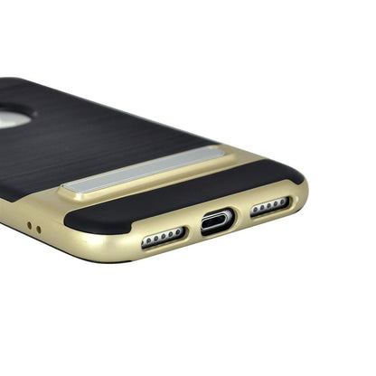 TPU PC Hybrid Case für Apple iPhone 8 7 SE 2020 Chrome Kickstand