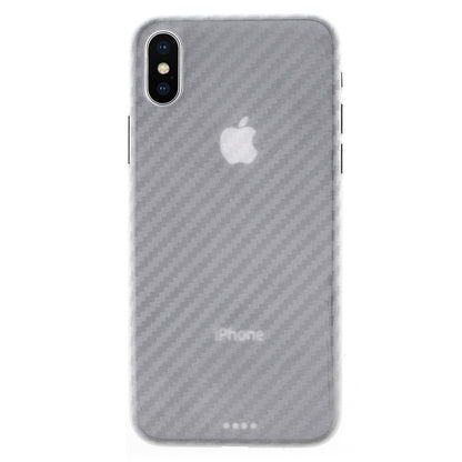 Thin Case für Apple iPhone XS X Carbon Fiber Optik Muster