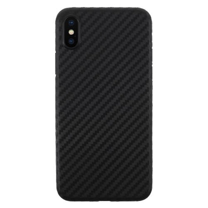 Thin Case für Apple iPhone XS X Carbon Fiber Optik Muster