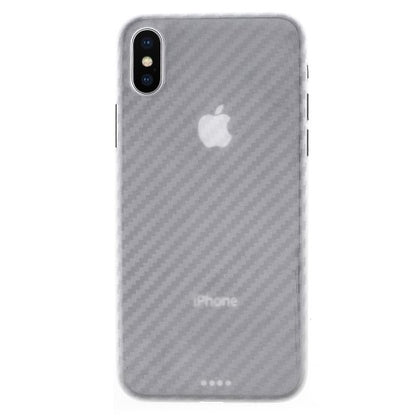 Thin Case für Apple iPhone XS X Carbon Fiber Optik Muster