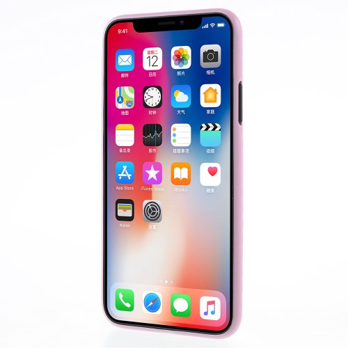 Thin Case für Apple iPhone XS X Carbon Fiber Optik Muster
