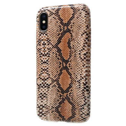 Hard Case für Apple iPhone XS X Snake Schlange Optik Skin Muster