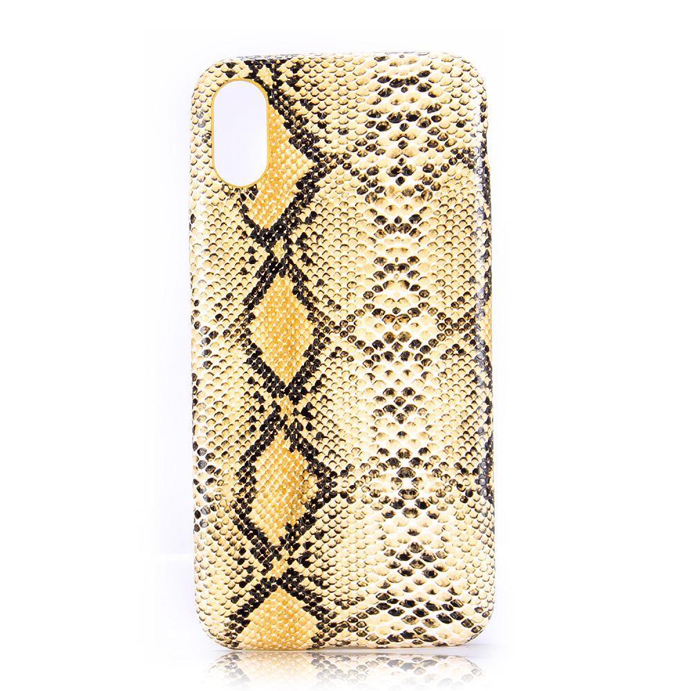 Hard Case für Apple iPhone XS X Snake Schlange Optik Skin Muster