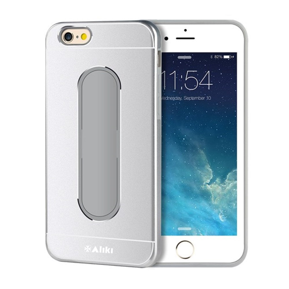 Metal-Silikon Case für Apple iPhone 6 6S ALIKI Moko Series Wrapped mit Ständer