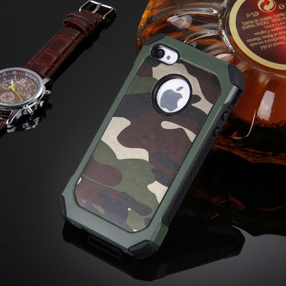 Outdoor Case für Apple iPhone 4 4S TPU Hybrid Camouflage