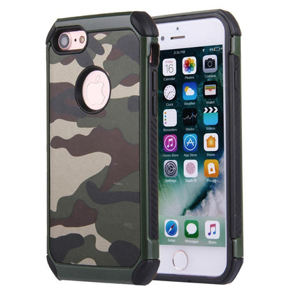 Outdoor Case für Apple iPhone 8 7 SE 2020 TPU Hybrid Tarn Camouflage