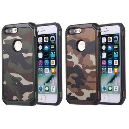 Outdoor Case für Apple iPhone 8 PLUS 7 PLUS TPU Hybrid Tarn Camouflage