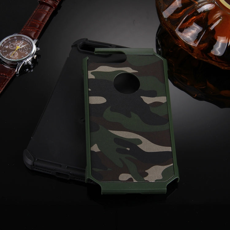 Outdoor Case für Apple iPhone 8 PLUS 7 PLUS TPU Hybrid Tarn Camouflage