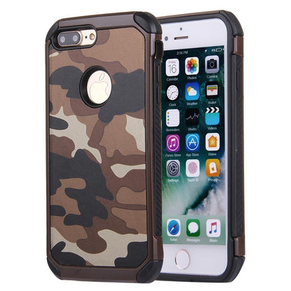 Outdoor Case für Apple iPhone 8 PLUS 7 PLUS TPU Hybrid Tarn Camouflage