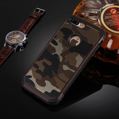 Outdoor Case für Apple iPhone 8 PLUS 7 PLUS TPU Hybrid Tarn Camouflage